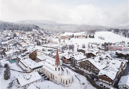 Drohnenaufnahme Neuschnee