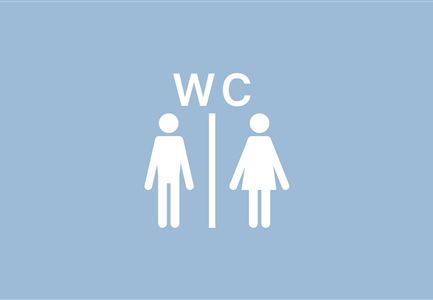 Toilette Munde in Moos