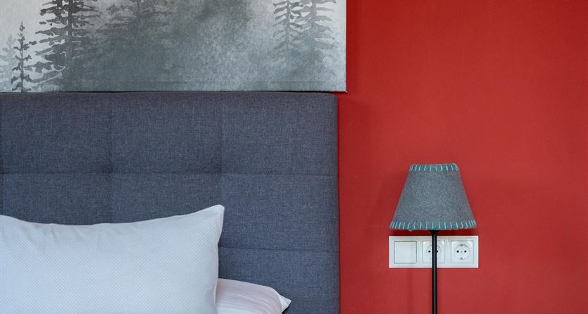 Deluxe double room with sofa bed and balcony