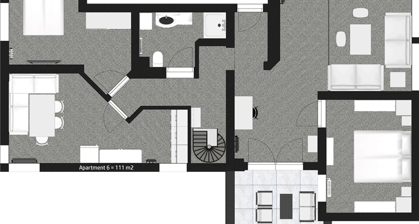 Appartamento, doccia, WC, 3 camere da letto
