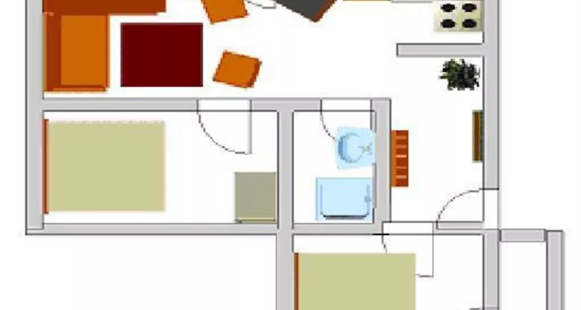 Apartment Karwendel/2 bedrooms/shower, WC
