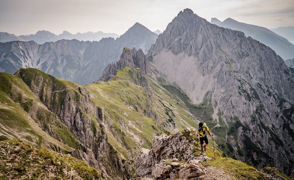 Karwendel Höhenweg - Gehrichtung Reith-Scharnitz (Etappe 2): Nördlinger Hütte - Solsteinhaus