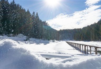 Winter at Weidachsee Leutasch