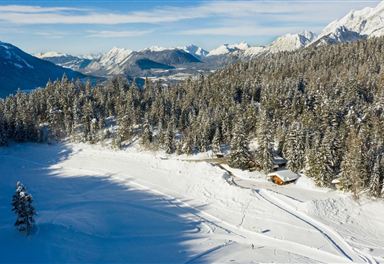 Lottensee cross-country ski trail with Inntal view