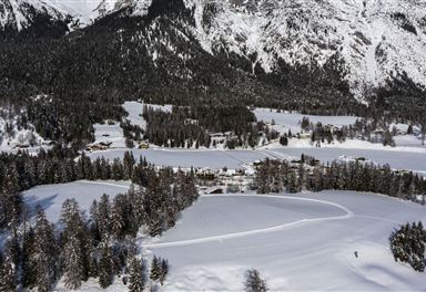 Aerial view of the Panoramaloipe classic track
