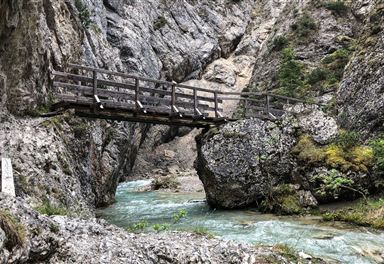Brücke in der Gleirschklamm
