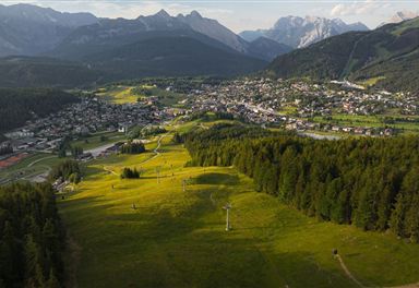 View from Gschwandtkopf towards Seefeld