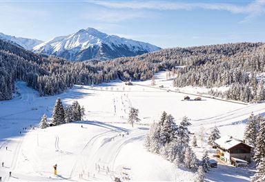 Seefeld cross-country skiing area with Hocheder