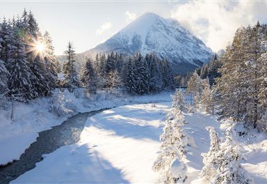 Winterliche Leutascher Ache