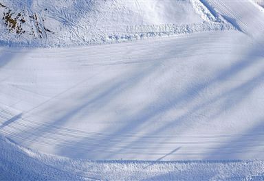 Aerial view of the Seefeld practice area