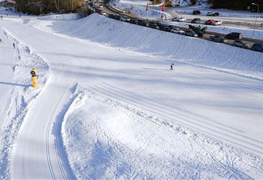 Cross-country skiing practice area in Seefeld