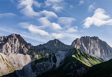 Wettersteingebirge bei der Wangalm