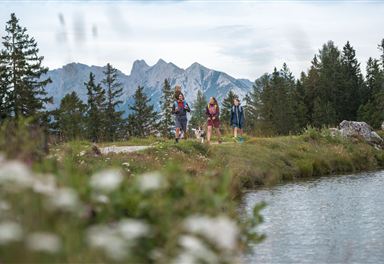 Wandern am Kaltwassersee Seefeld