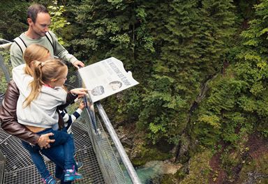 Infotafel an der Geisterklamm