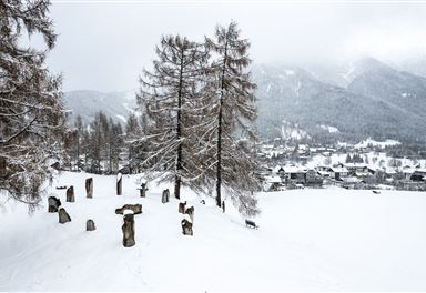 Pfarrhügel in winter