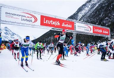Start des Ganghoferlaufs Leutasch