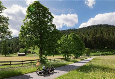 Handbikers on the scooter track
