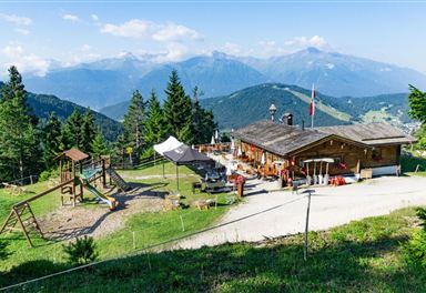 Hochegg Alm with panorama