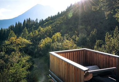 Aussichtsplattform am Höhenweg Leutasch