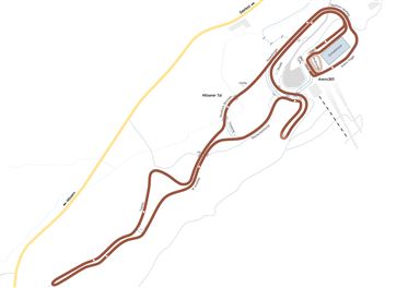 Map Biathlon race track 4km