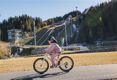Child on the Arena365 scooter track
