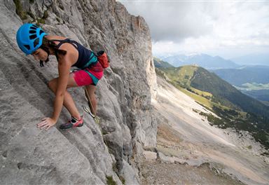 Klettern am Hinterreintalschrofen