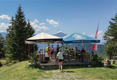 Terrasse der Reither Jochalm