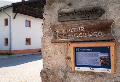 Wegweiser Kulturwanderweg Reith