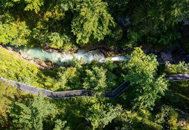 Leutascher Geisterklamm aus der Luft