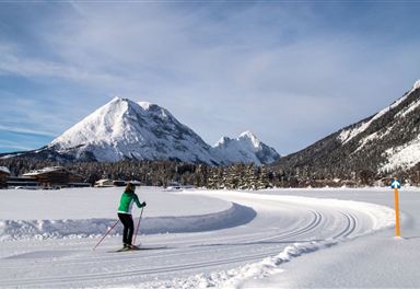 Cross-country ski trail A10 with Hoher Munde