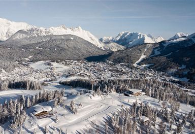 View from Gschwandtkopf towards Seefeld