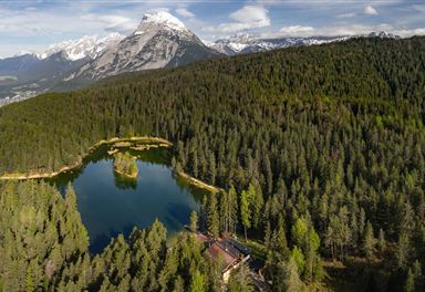 Möserer See with Hohe Munde