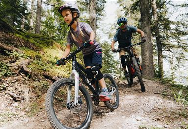 Mountain biking in the Bikepark Katzenkopf