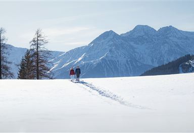 Winter hike on the Wiesenweg