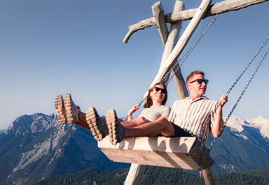 Panoramaschaukel am Seefelder Joch