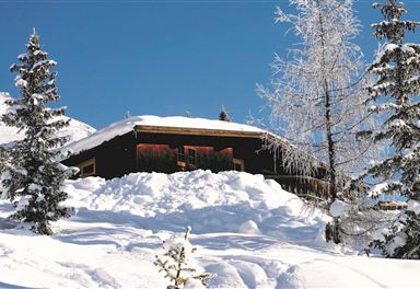 Pleisenhütte in winter