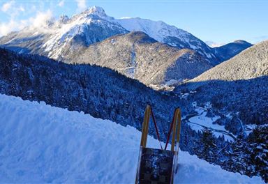 View of the Kreidegraben toboggan run