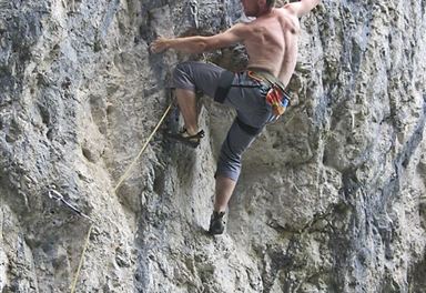 Sportklettern an der Chinesischen Mauer