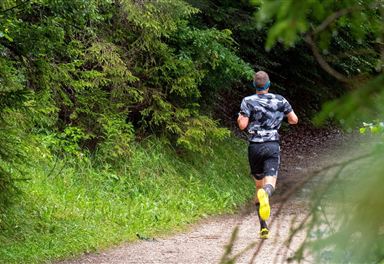 Läufer beim Ganghofer Trail