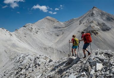 Descent into the Breitgrieskarscharte
