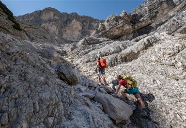 Crux Kuchl on the Toni-Gaugg-Höhenweg
