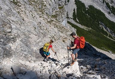 Descent on the Toni-Gaugg-Höhenweg