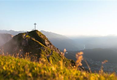 Wanderer auf der Seefelder Spitze