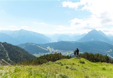Ausblick über Seefeld im Sommer
