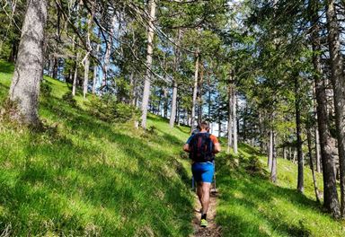 Wanderung am Karwendelsteg