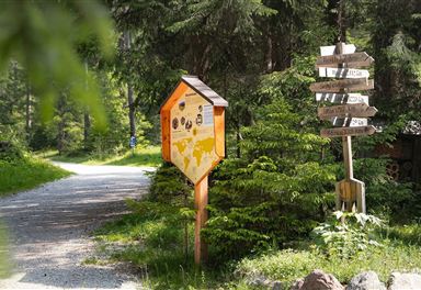 Signpost on the Bienenlehrpfad