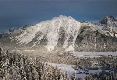 Winter landscape in Leutasch
