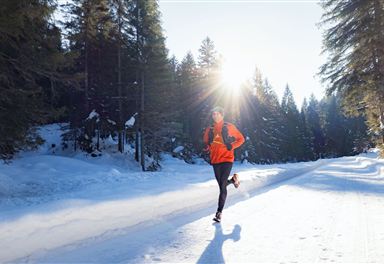 Winter-Trailrunning im Fludertal