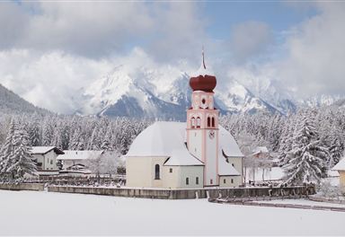 St. Magdalena Parish Church in winter