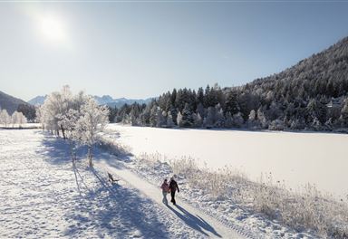 Winter hiking at Wildsee